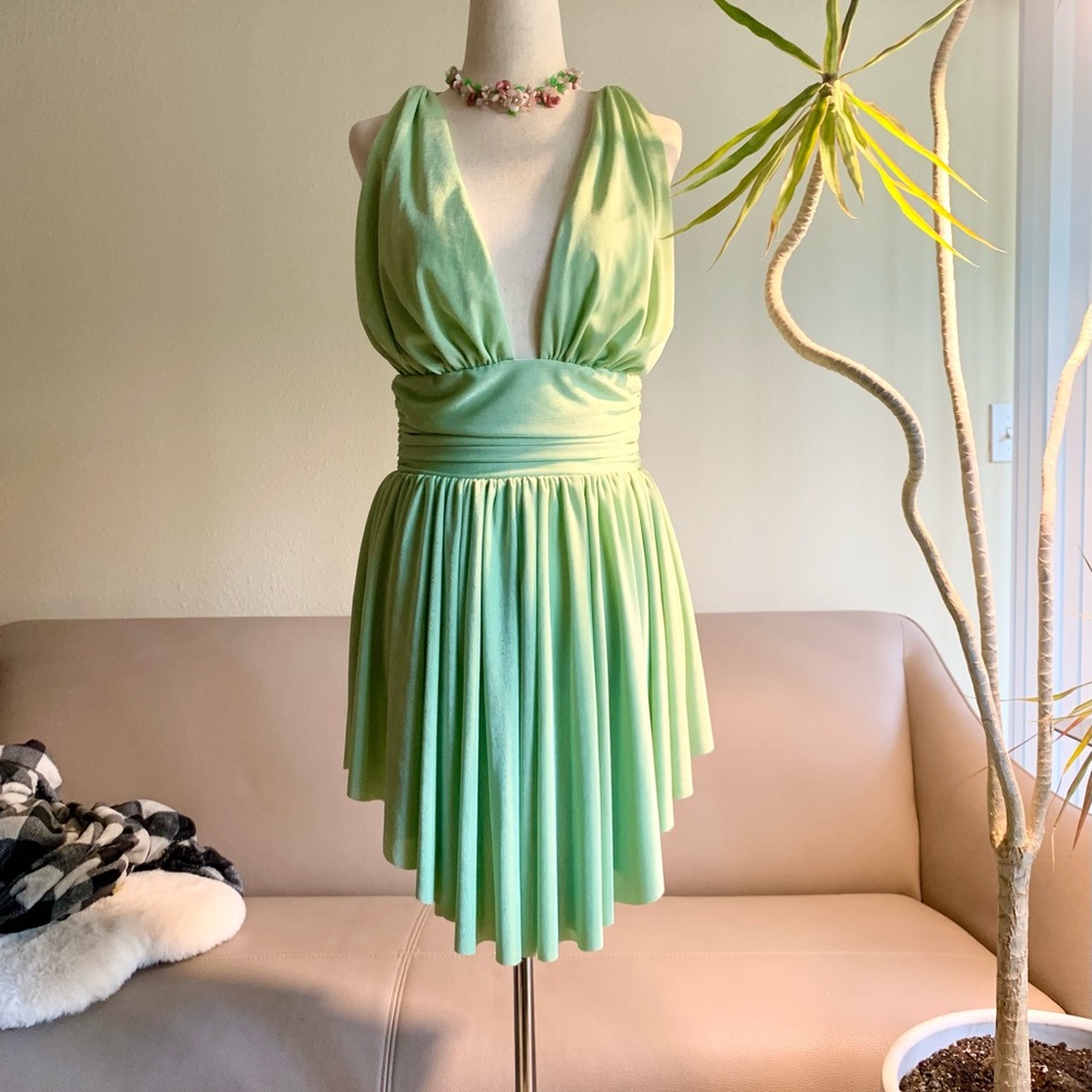Fairy Green Halter Dress